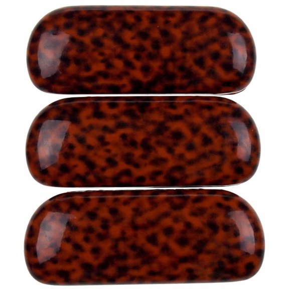 Tiger Print Hard Case Eye Sunglasses Lot 3 Reading Box Padded Lined Brown Orange - Picture 1 of 3